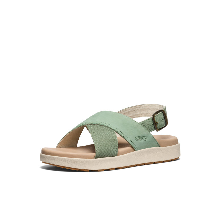 Women's Elle Luxe Cross Strap Sandal | Granite Green/Granite Green - Image 3