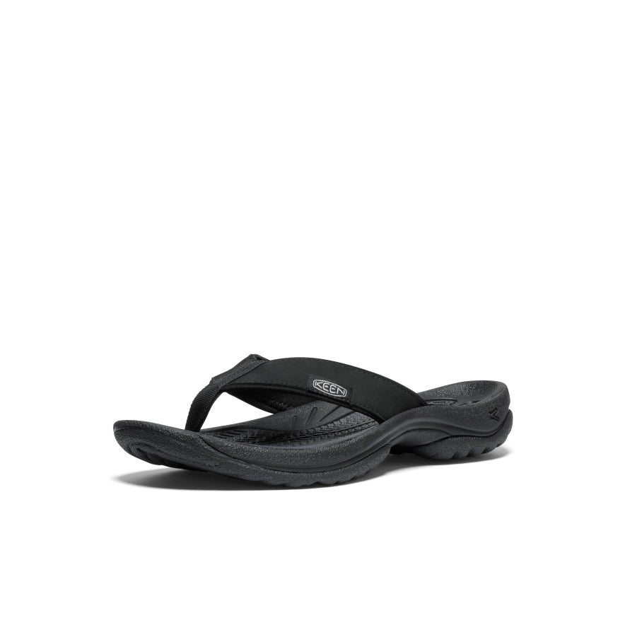Women's Kona Leather Flip-Flop | Black/Vapor - Image 3