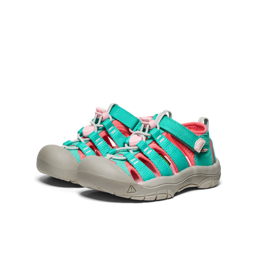 Little Kids' Newport H2 | Bright Aqua/Giggle Pink - Image 3