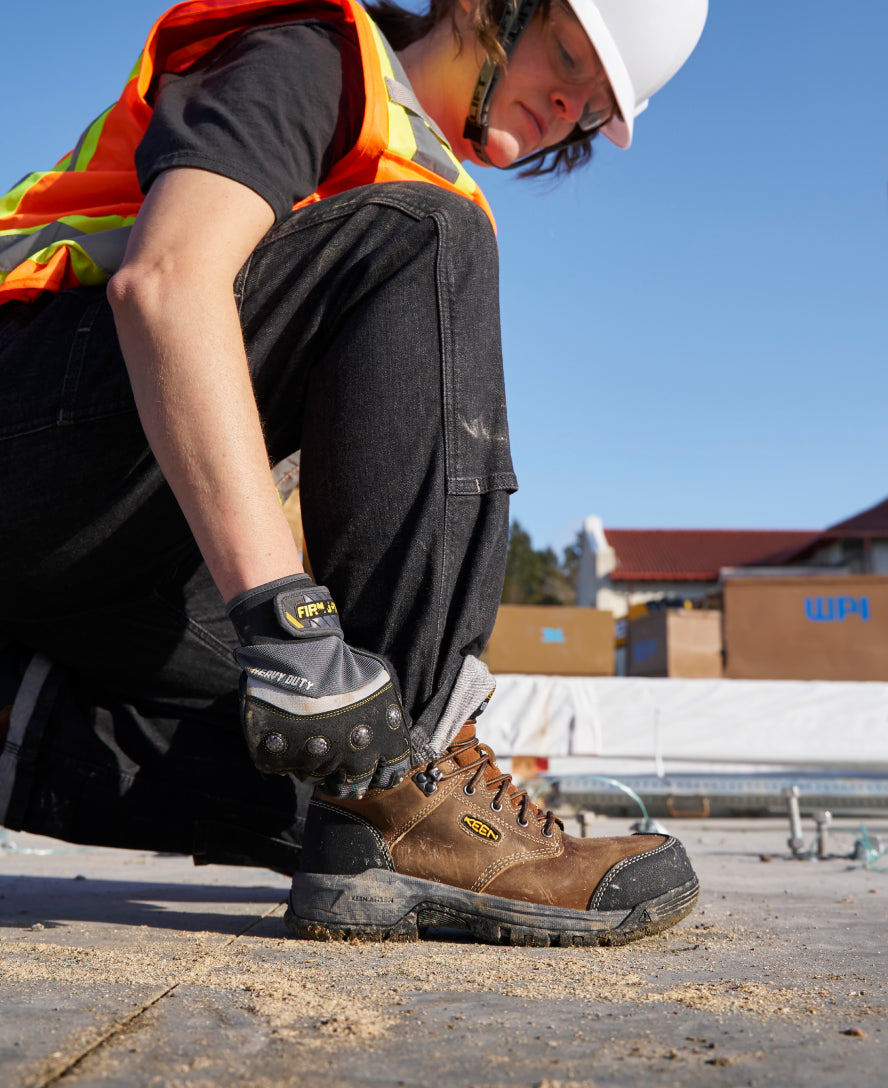 Women's Evanston 6 Waterproof Boot (Carbon Toe) | Bison/Black - Image 8