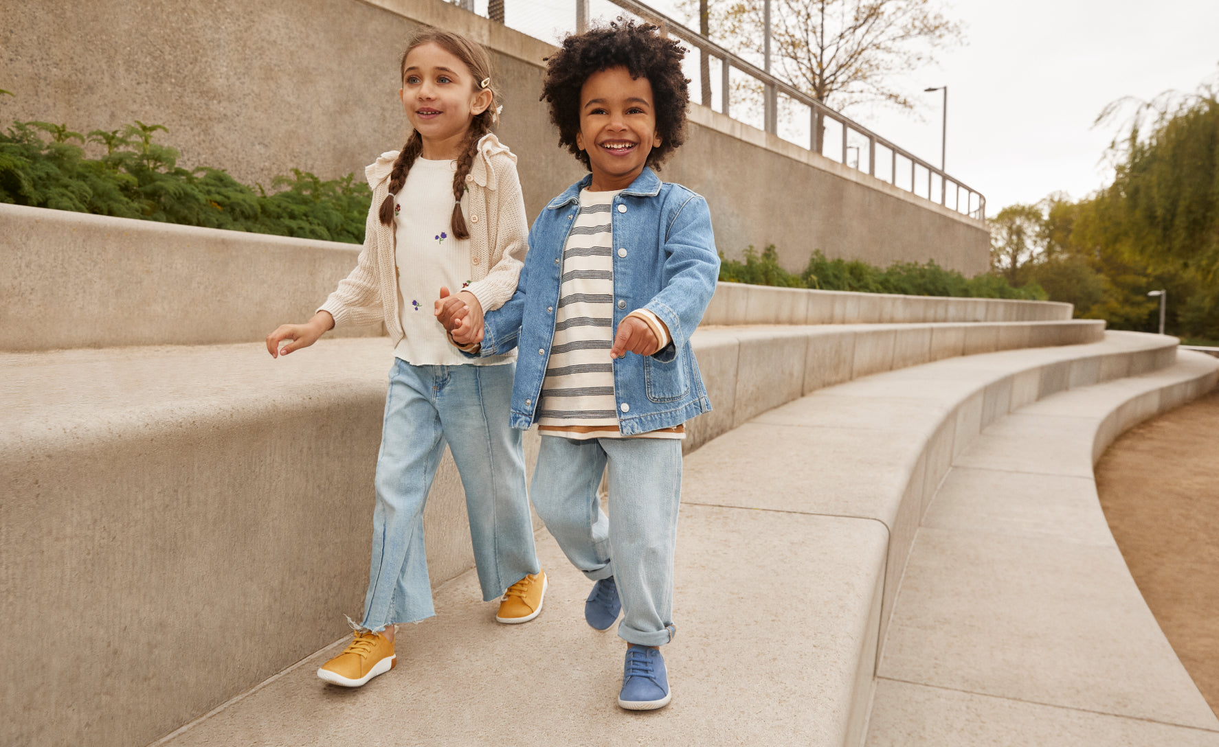 Little Kids' KNX Leather Sneaker | Daffodil/Star White - Image 7