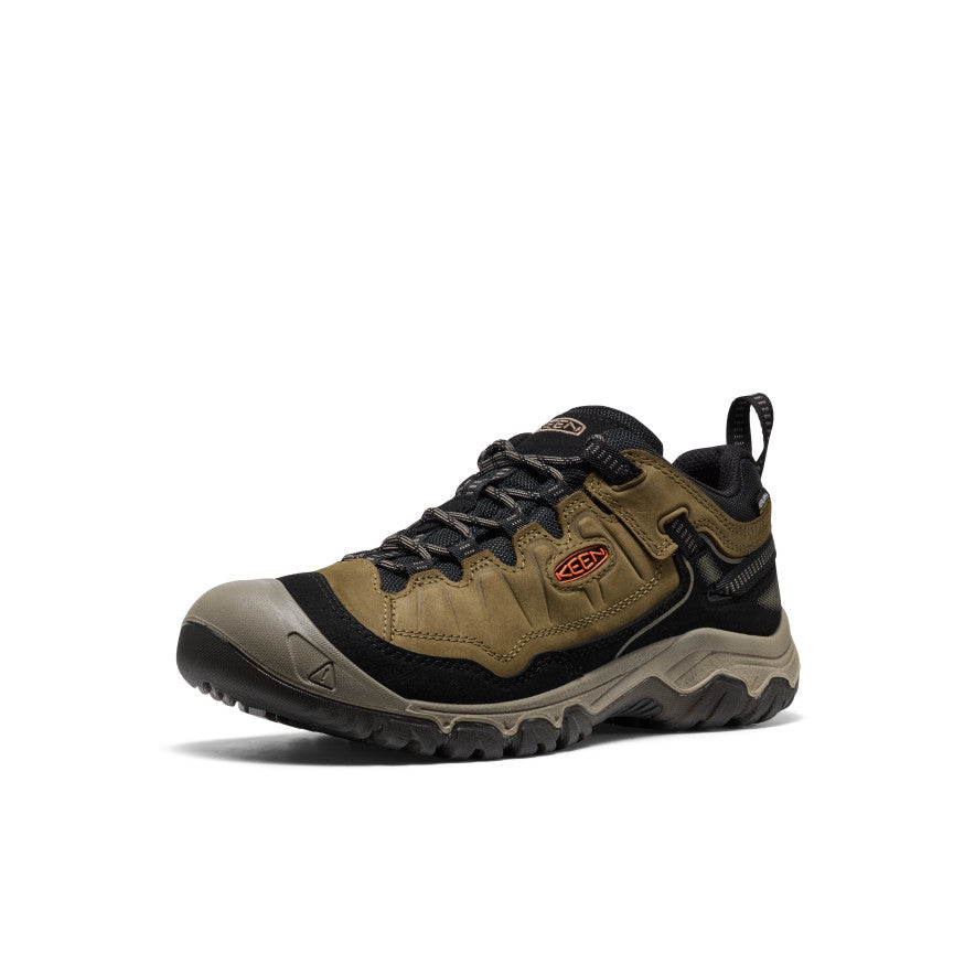 Men's Targhee IV Waterproof Hiking Shoe | Dark Olive/Gold Flame - Image 3