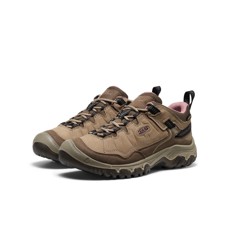 Women's Targhee IV Waterproof Hiking Shoe | Brindle/Nostalgia Rose - Image 3