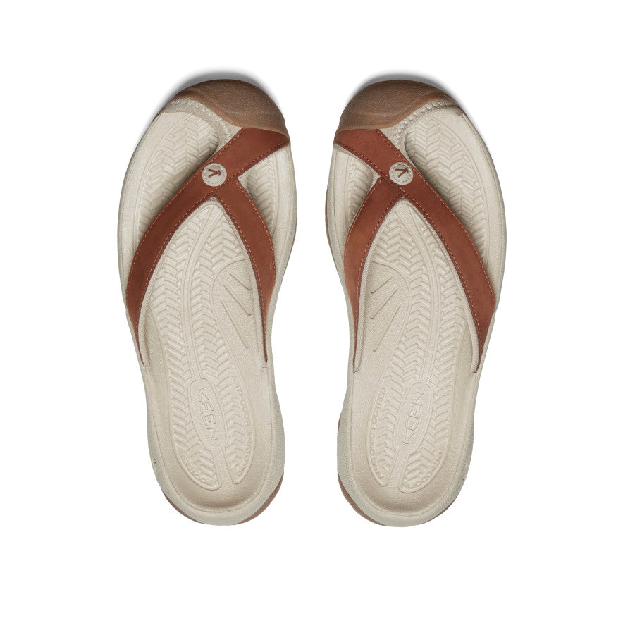 Women's Waimea Leather Flip-Flop | Sorrel Horse/Plaza Taupe - Image 4