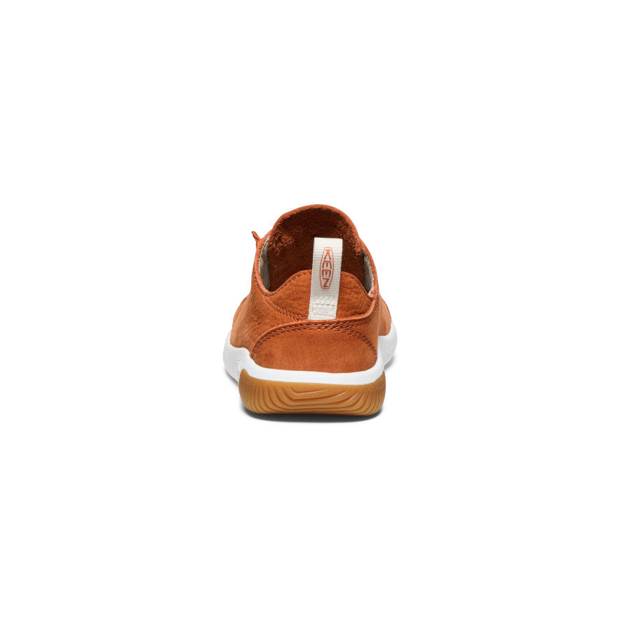 Little Kids' KNX Leather Sneaker | Gold Flame/Star White - Image 5