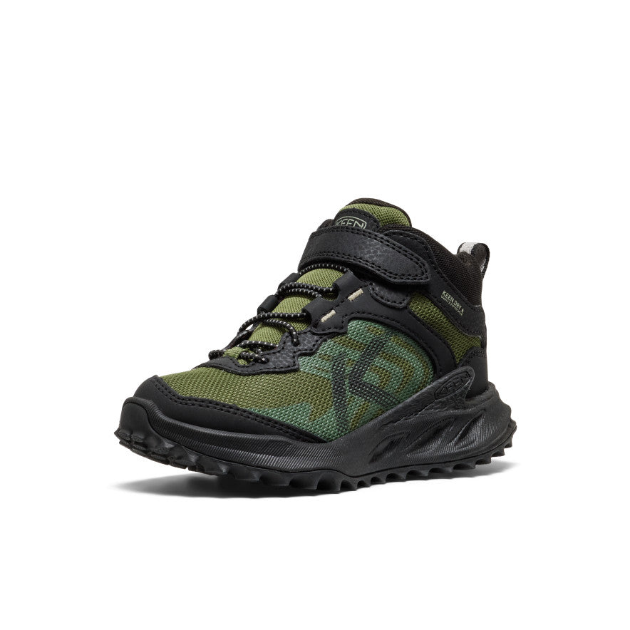 Little Kids' Zionic Waterproof Hiker | Black/Bronze Green - Image 3