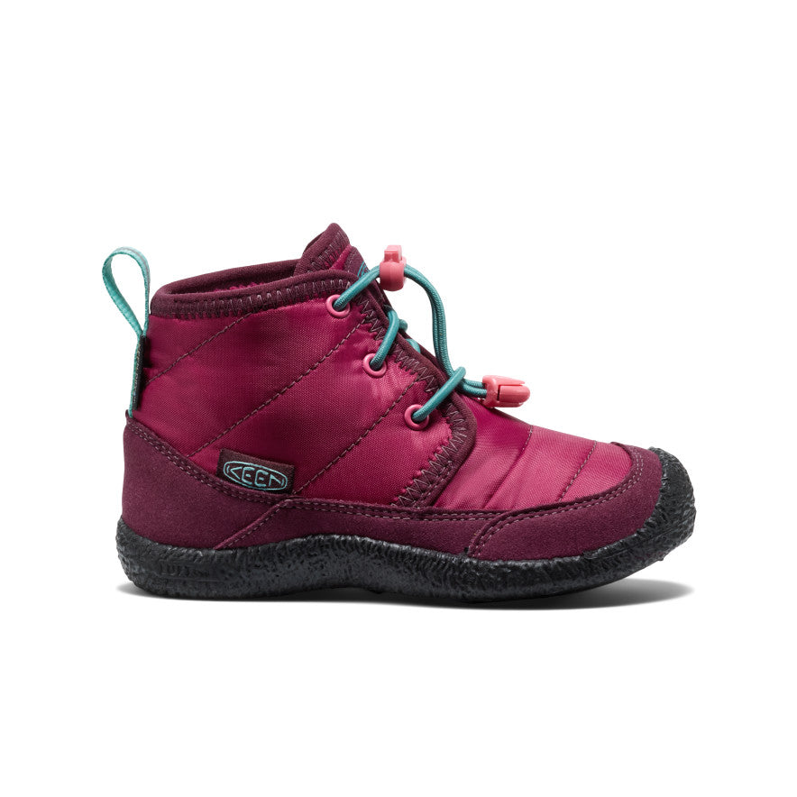 Little Kids' Howser II Waterproof Chukka | Beaujolais/Pool Blue
