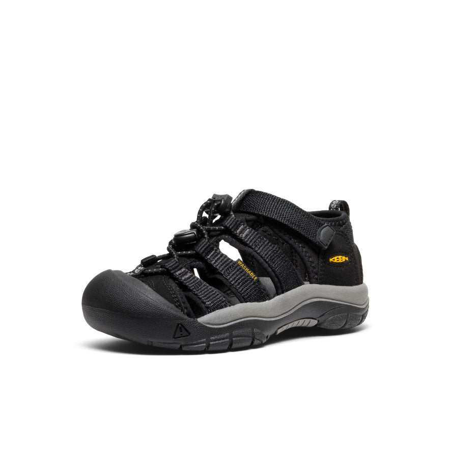 Little Kids' Newport H2 | Black/KEEN Yellow - Image 2