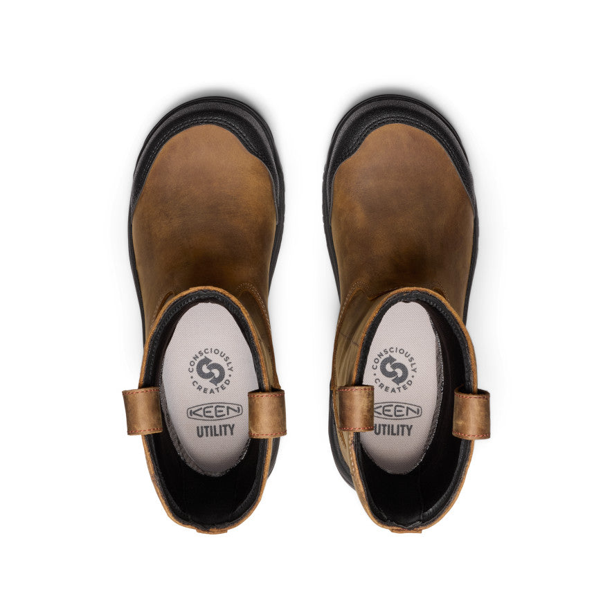 Women's Evanston Pull-On Waterproof Boot (Carbon Toe) | Bison/Black - Image 4