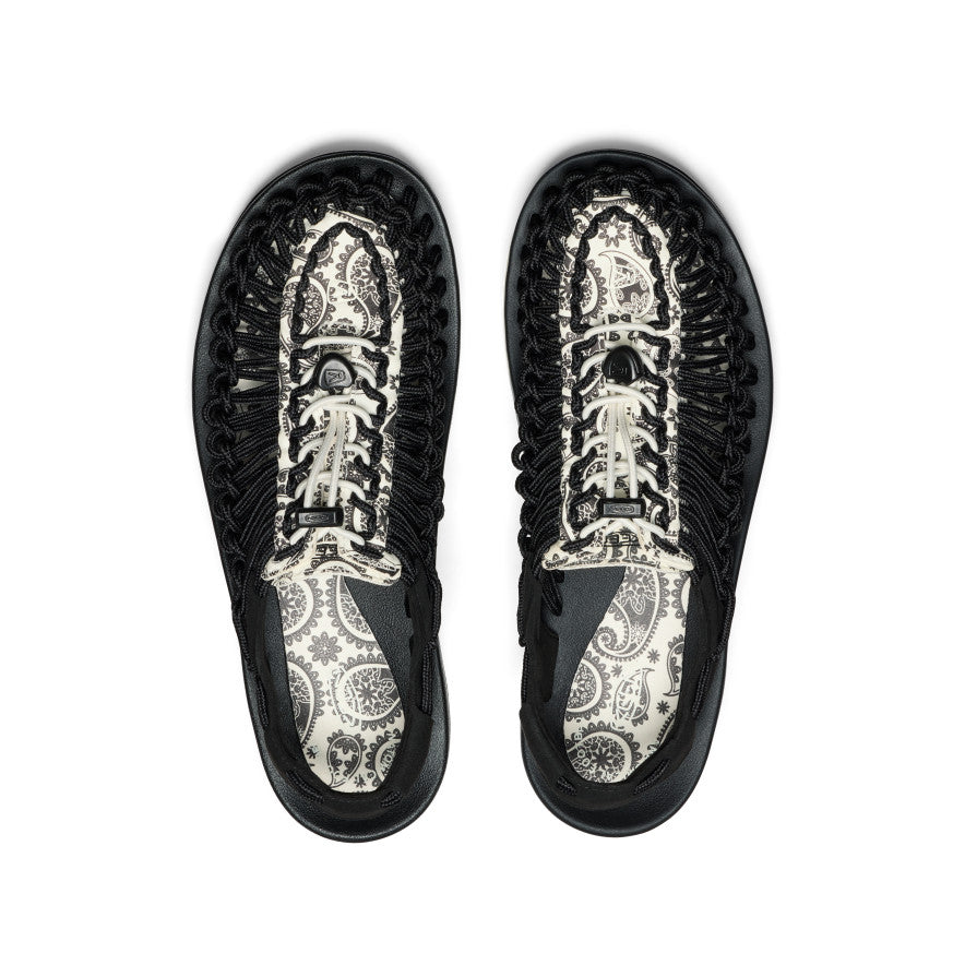 Men's UNEEK Sneaker x T.H.C. | Blk Raven Paisley - Image 4