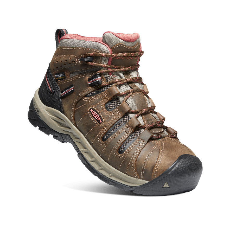 Women's Flint II Waterproof Boot (Soft Toe) | Cascade Brown/Brick Dust - Image 3