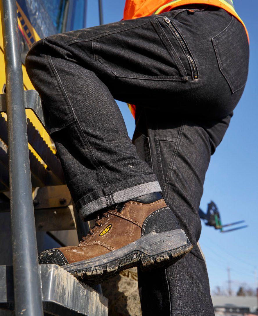 Women's Evanston 6 Waterproof Boot INT MET (Carbon Toe) | Bison/Black - Image 9