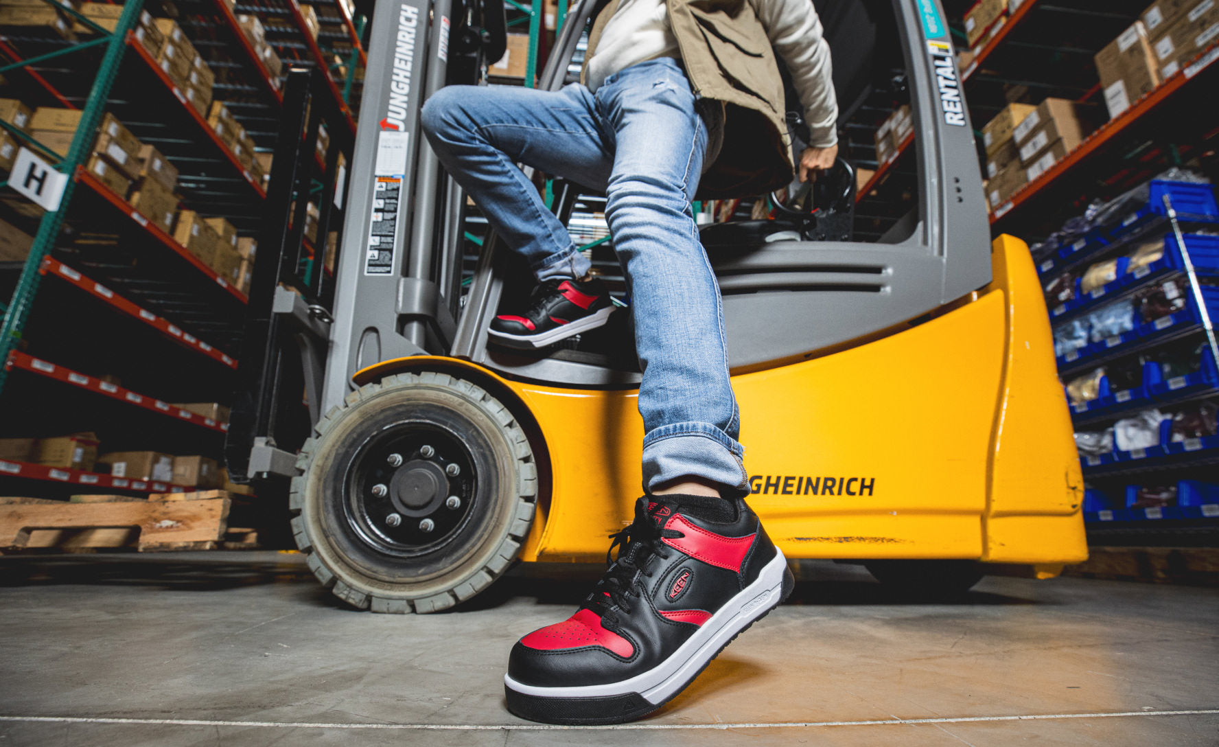 Men's Overton Work Shoe (Carbon Toe) | Golden Spice/Black - Image 8