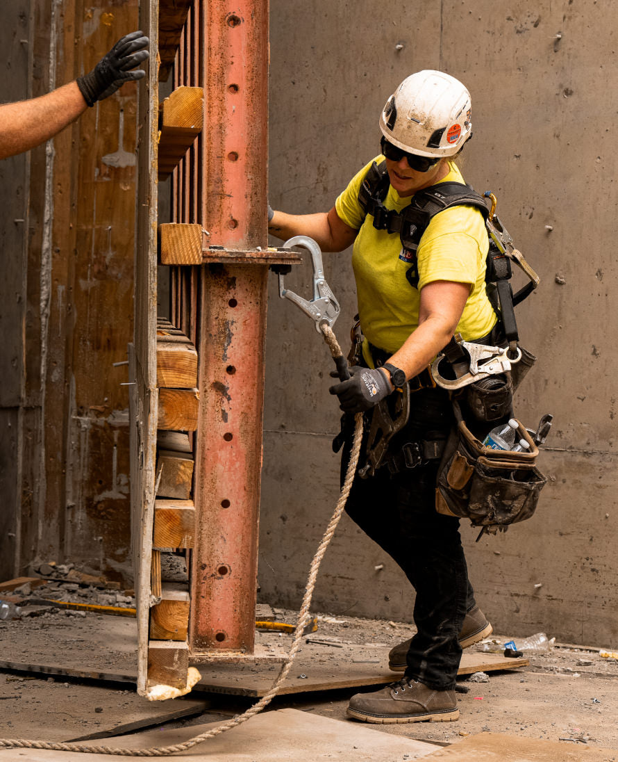 Women's San Jose 6 Waterproof 90° Heel Boot (Aluminum Toe) | Steel Grey/Gum - Image 9