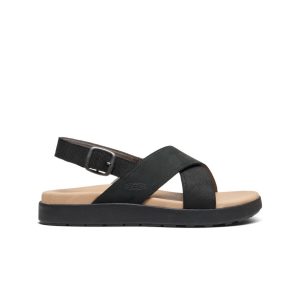 Women's Elle Luxe Cross Strap Sandal  |  Black/Black
