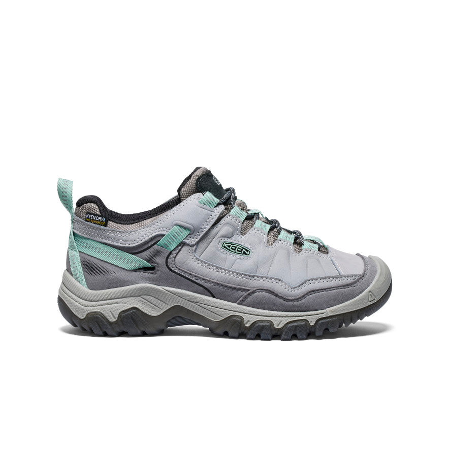 Women's Targhee IV Wide Waterproof Hiking Shoe  |  Alloy/Granite Green
