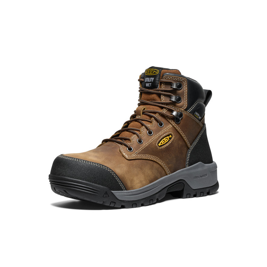 Men's Evanston 6 Waterproof Boot INT MET (Carbon Toe) | Bison/Black - Image 3