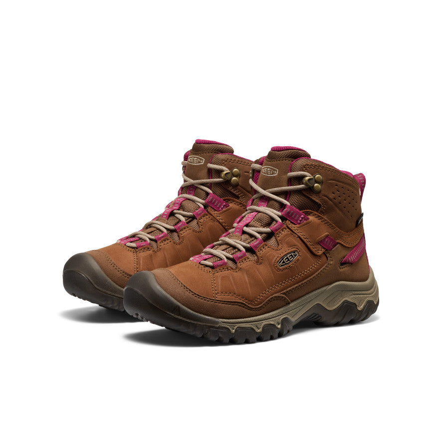 Women's Targhee IV Waterproof Hiking Boot | Bison/Beaujolais - Image 2