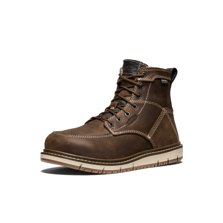Women's San Jose 6 Waterproof Boot (Aluminum Toe) | Cascade Brown/Gum - Image 3