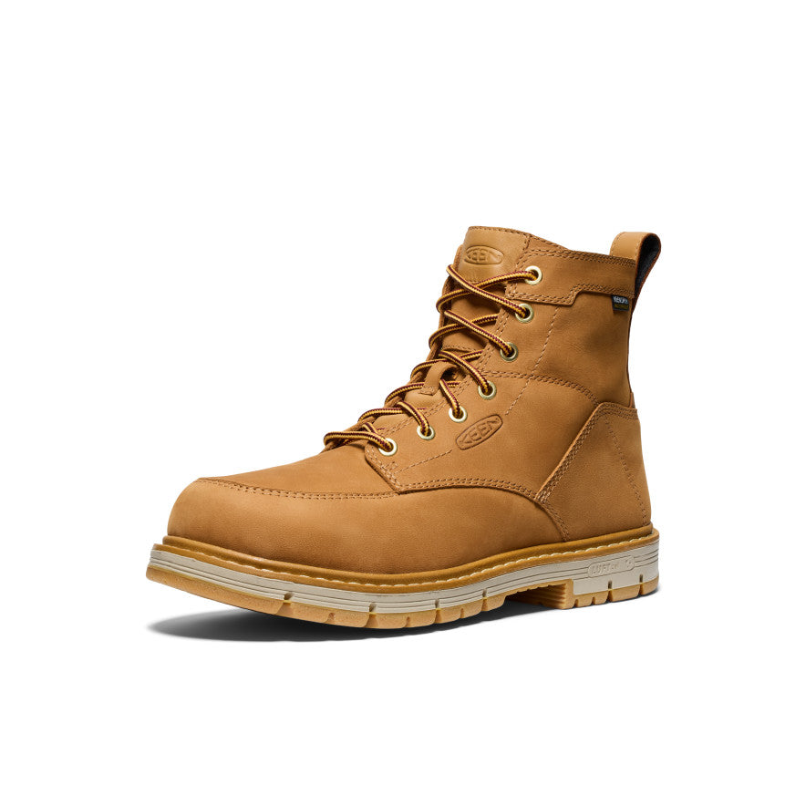 Men's San Jose 6 Waterproof 90° Heel Boot (Soft Toe) | Bistre/Gum - Image 3