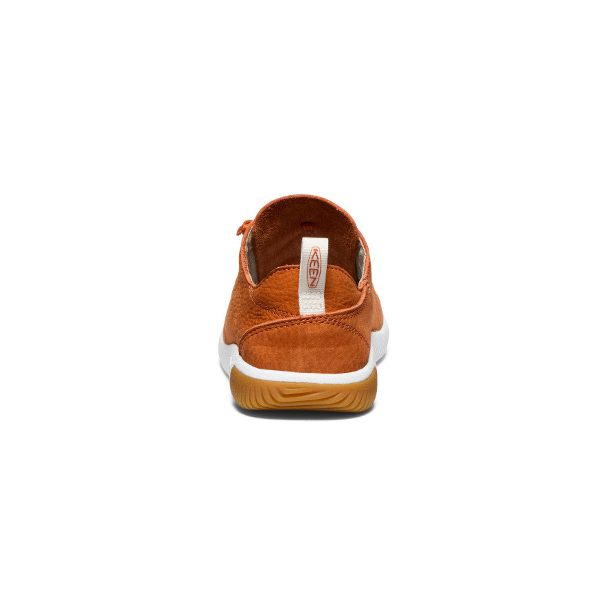 Big Kids' KNX Leather Sneaker | Gold Flame/Star White - Image 6