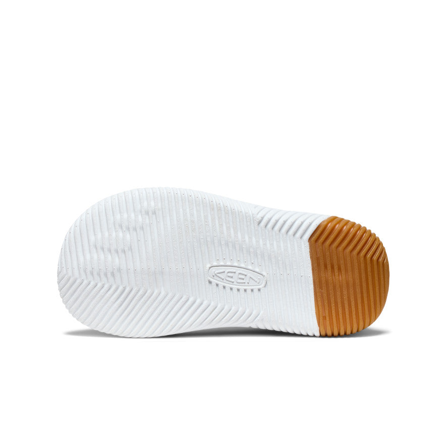 Little Kids' KNX Leather Sneaker | Gold Flame/Star White - Image 6